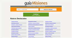 Desktop Screenshot of guiamisiones.com.ar